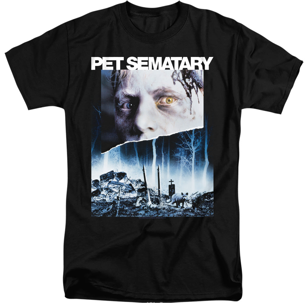 Pet Sematary Poster Art Mens Tall T Shirt Black