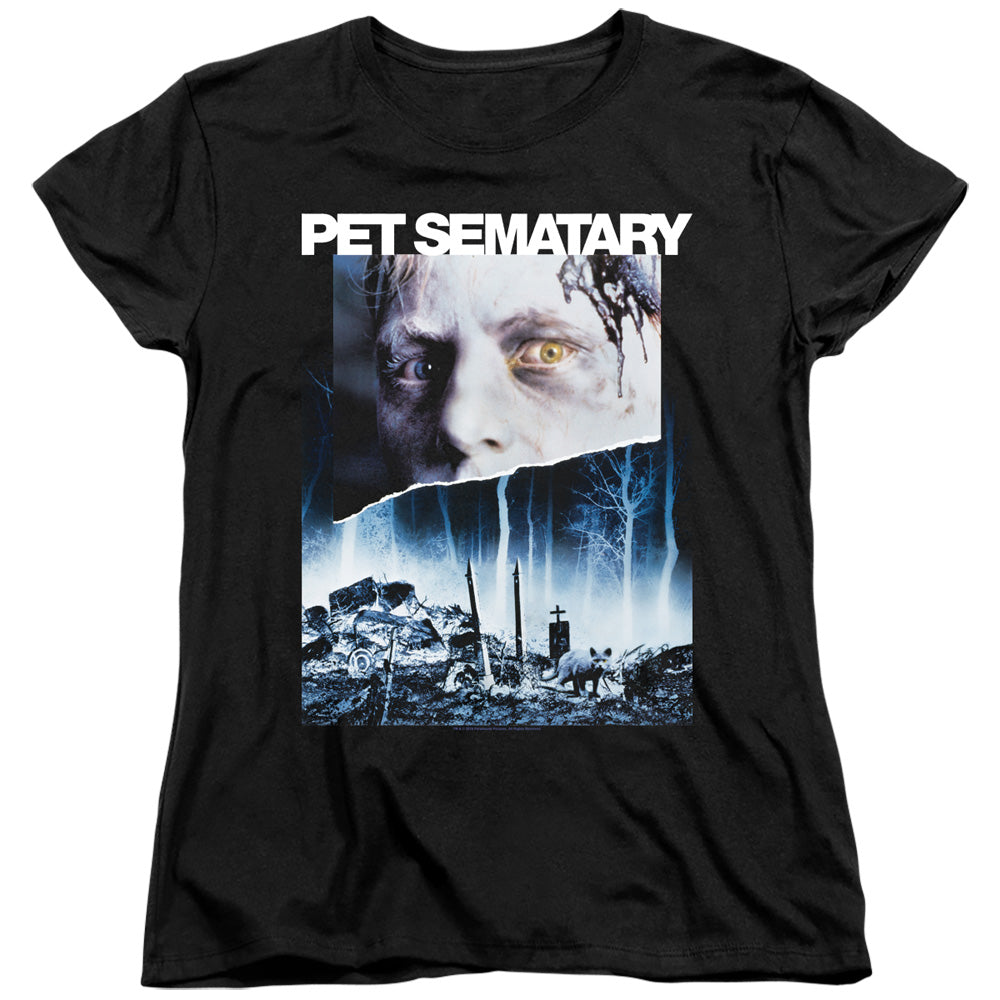 Pet Sematary Poster Art Womens T Shirt Black