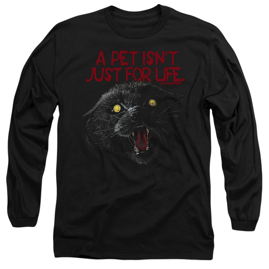 Pet Sematary I Survived Mens Long Sleeve Shirt Black