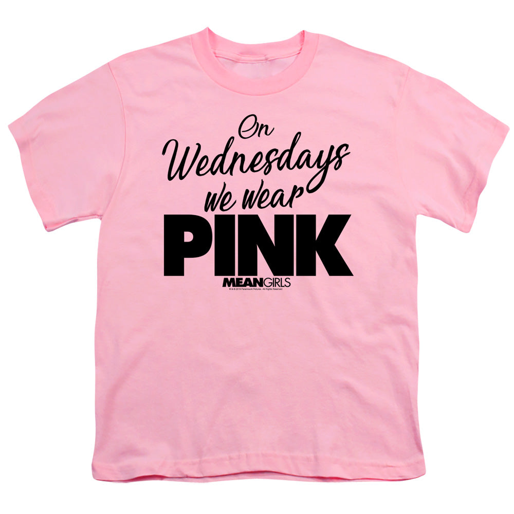 Mean Girls Pink Kids Youth T Shirt Pink