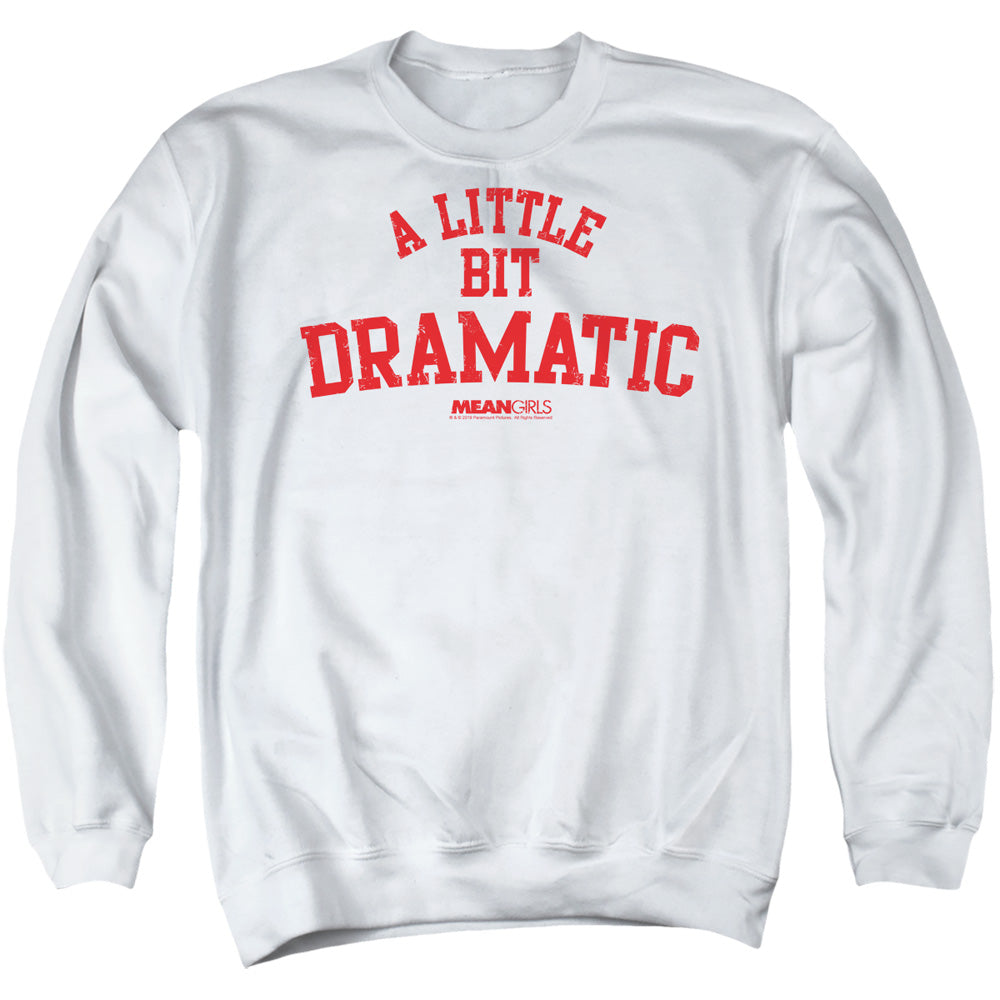 Mean Girls Dramatic Mens Crewneck Sweatshirt White