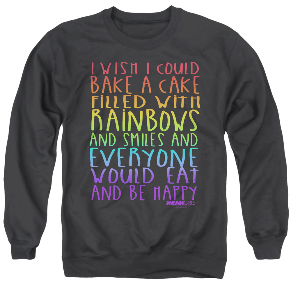 Mean Girls Rainbows And Cake Mens Crewneck Sweatshirt Black