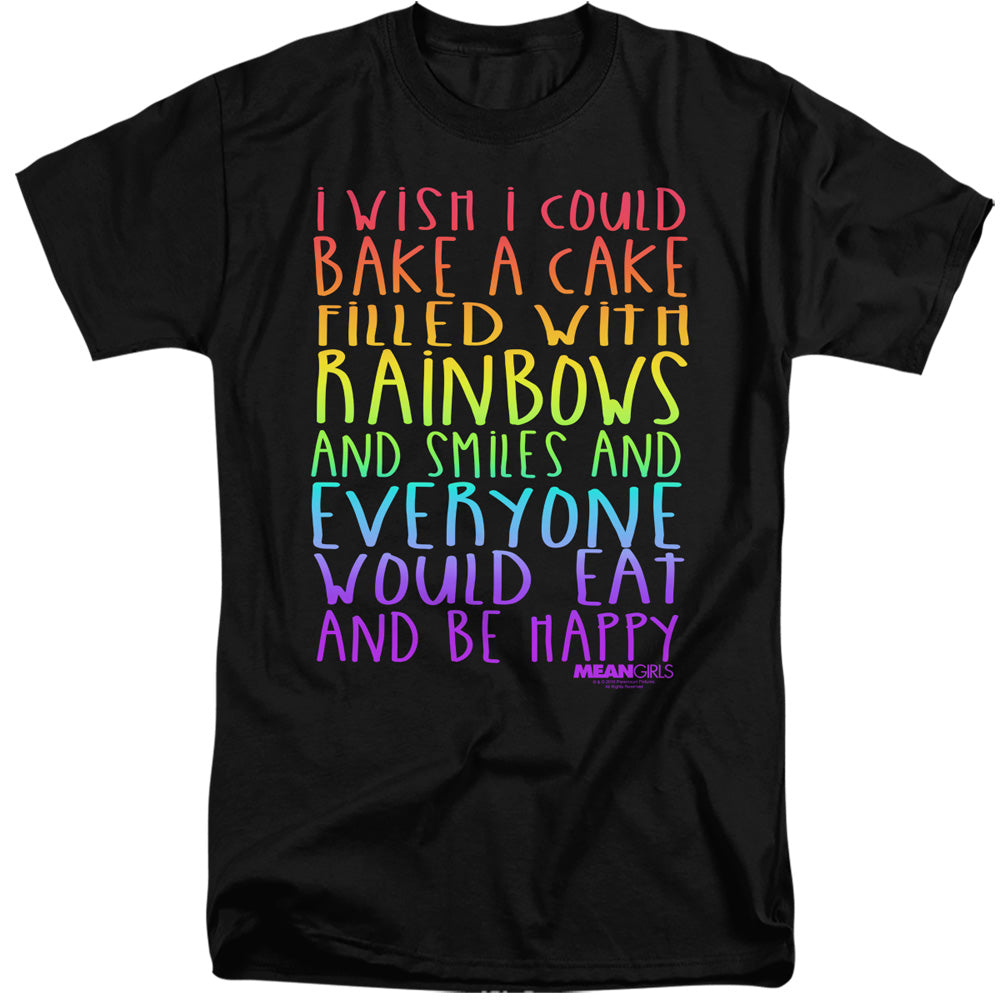 Mean Girls Rainbows And Cake Mens Tall T Shirt Black