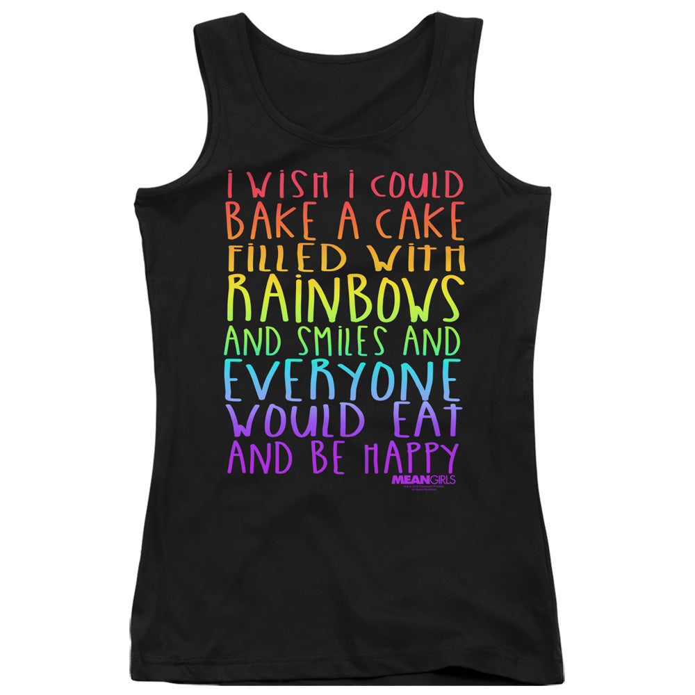 Mean Girls Rainbows And Cake Womens Tank Top Shirt Black