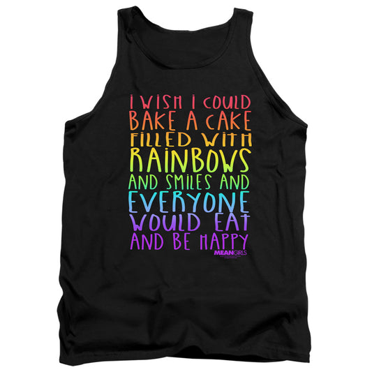 Mean Girls Rainbows And Cake Mens Tank Top Shirt Black