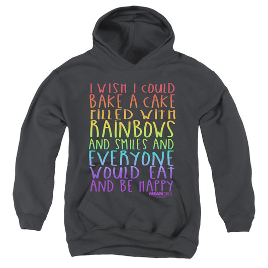 Mean Girls Rainbows And Cake Kids Youth Hoodie Black