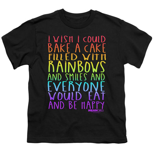 Mean Girls Rainbows And Cake Kids Youth T Shirt Black