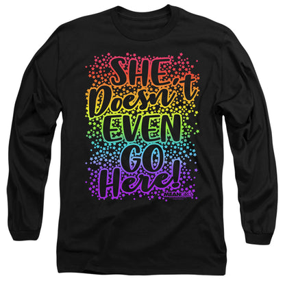 Mean Girls Doesnt Go Here Mens Long Sleeve Shirt Black