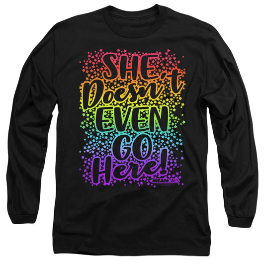 Mean Girls Doesnt Go Here Mens Long Sleeve Shirt Black