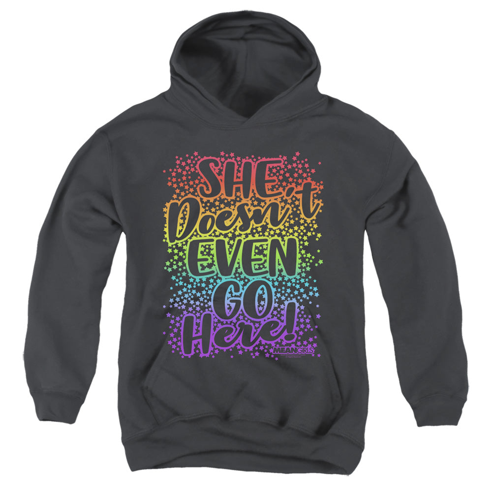 Mean Girls Doesnt Go Here Kids Youth Hoodie Black