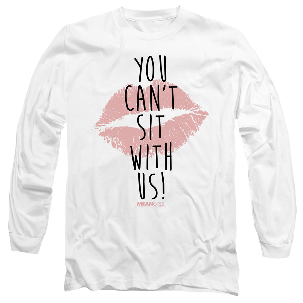 Mean Girls You Cant Sit With Us Mens Long Sleeve Shirt White