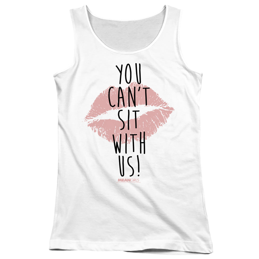 Mean Girls You Cant Sit With Us Womens Tank Top Shirt White