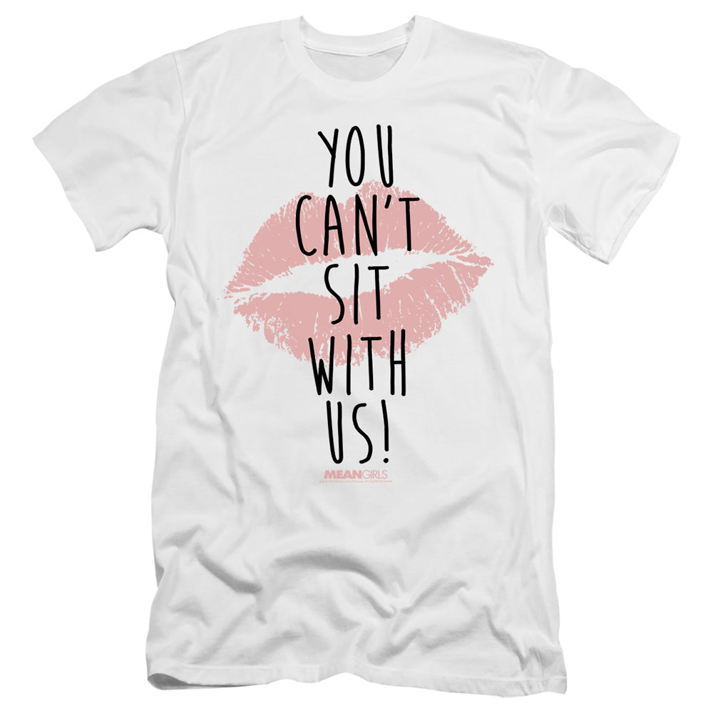 Mean Girls You Cant Sit With Us Slim Fit Mens T Shirt White