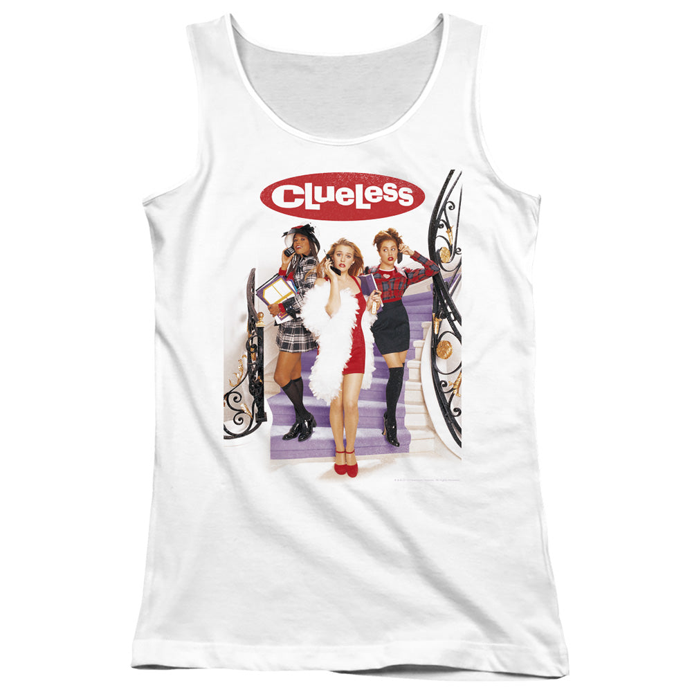 Clueless Clueless Poster Womens Tank Top Shirt White