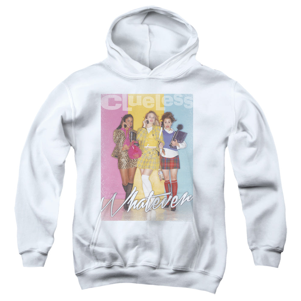 Clueless Whatever Kids Youth Hoodie White