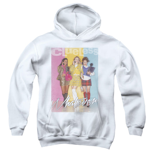 Clueless Whatever Kids Youth Hoodie White