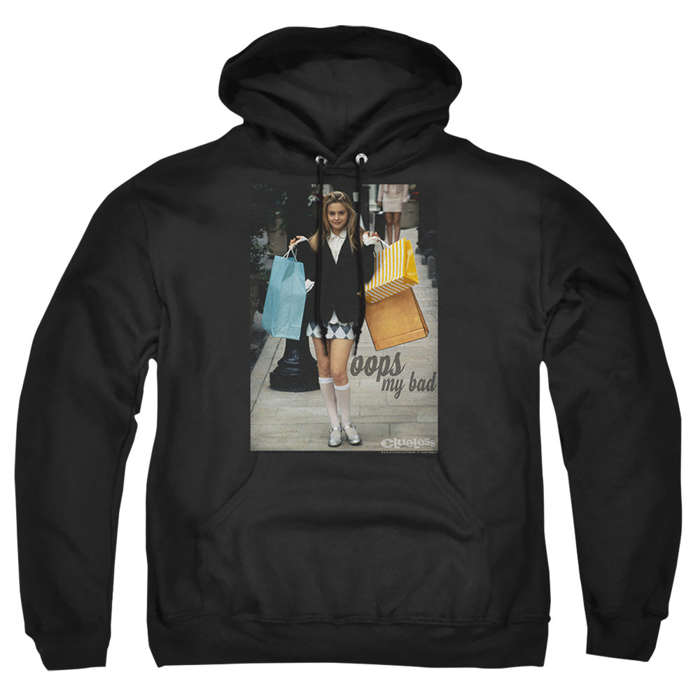 Clueless Oops My Bad Mens Hoodie Black Officially Licensed
