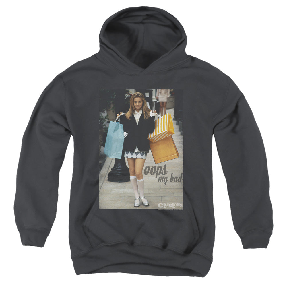 Clueless Oops My Bad Kids Youth Hoodie Black