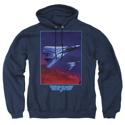 Top Gun Clouds Mens Hoodie Navy