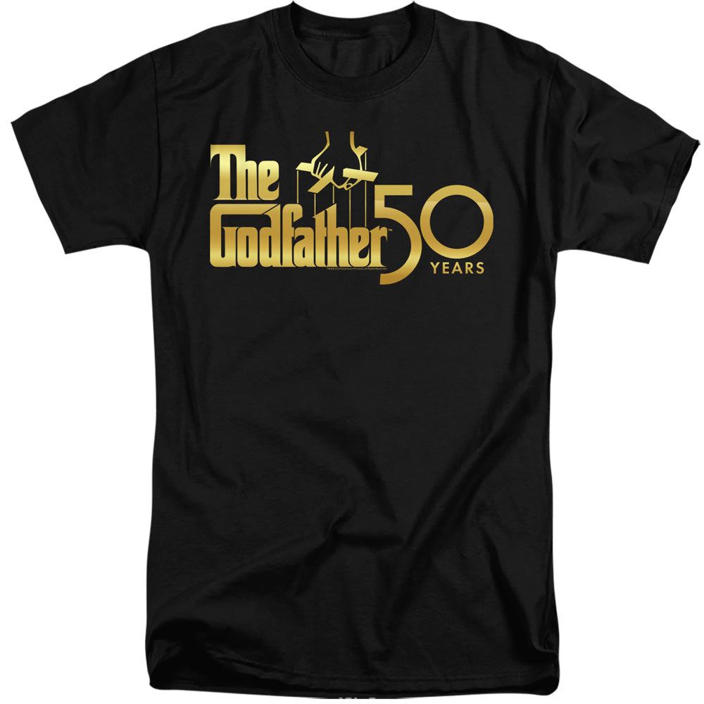 Godfather Godfather 50Th Logo Mens Tall T Shirt Black Officially Licensed