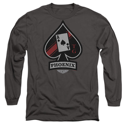 Top Gun: Maverick Phoenix Call Sign Mens Long Sleeve Shirt Charcoal Officially Licensed