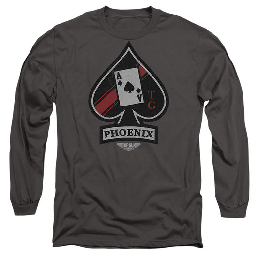 Top Gun: Maverick Phoenix Call Sign Mens Long Sleeve Shirt Charcoal Officially Licensed