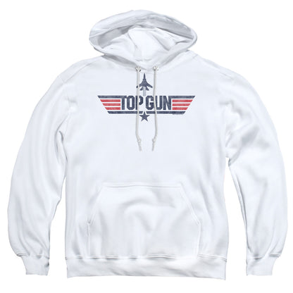 Paramount Top Gun Logo White Mens Hoodie White