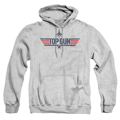 Paramount Top Gun Logo Grey Mens Hoodie Athletic Heather