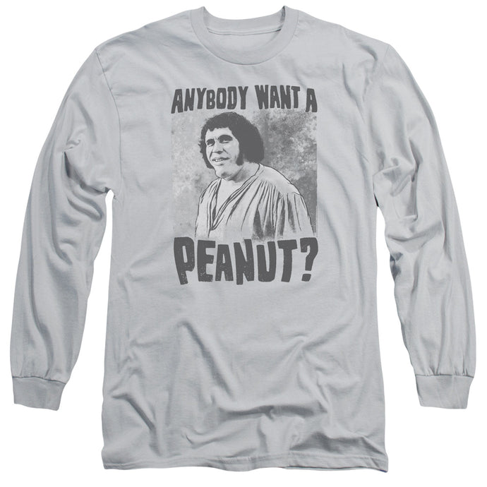 The Princess Bride A Giant Snack Mens Long Sleeve Shirt Silver