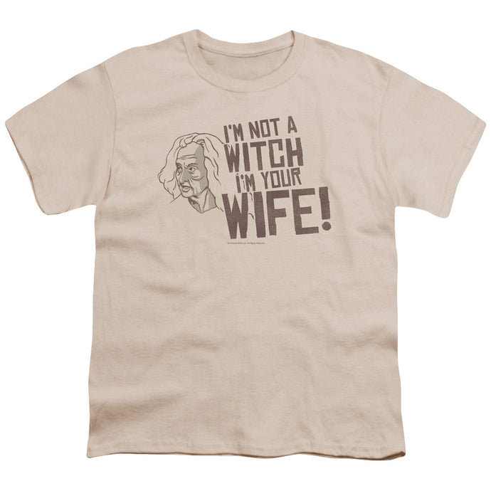 The Princess Bride Not A Witch Kids Youth T Shirt Cream