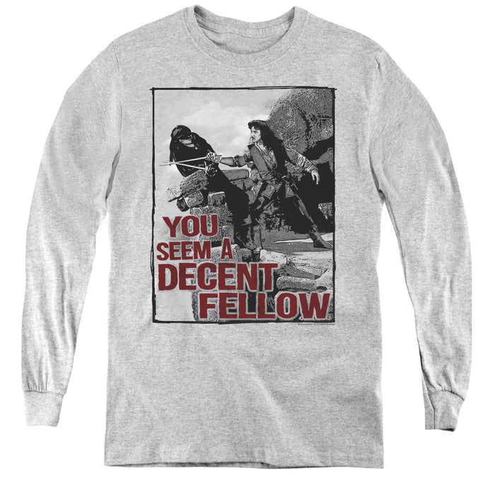 The Princess Bride Fellow Long Sleeve Kids Youth T Shirt Athletic Heather