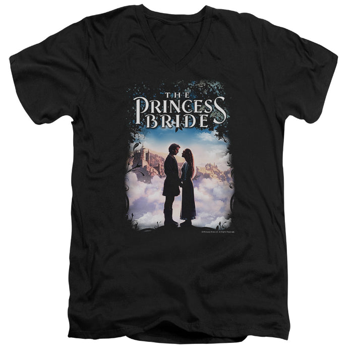 The Princess Bride Storybook Love Mens Slim Fit V-Neck T Shirt Black