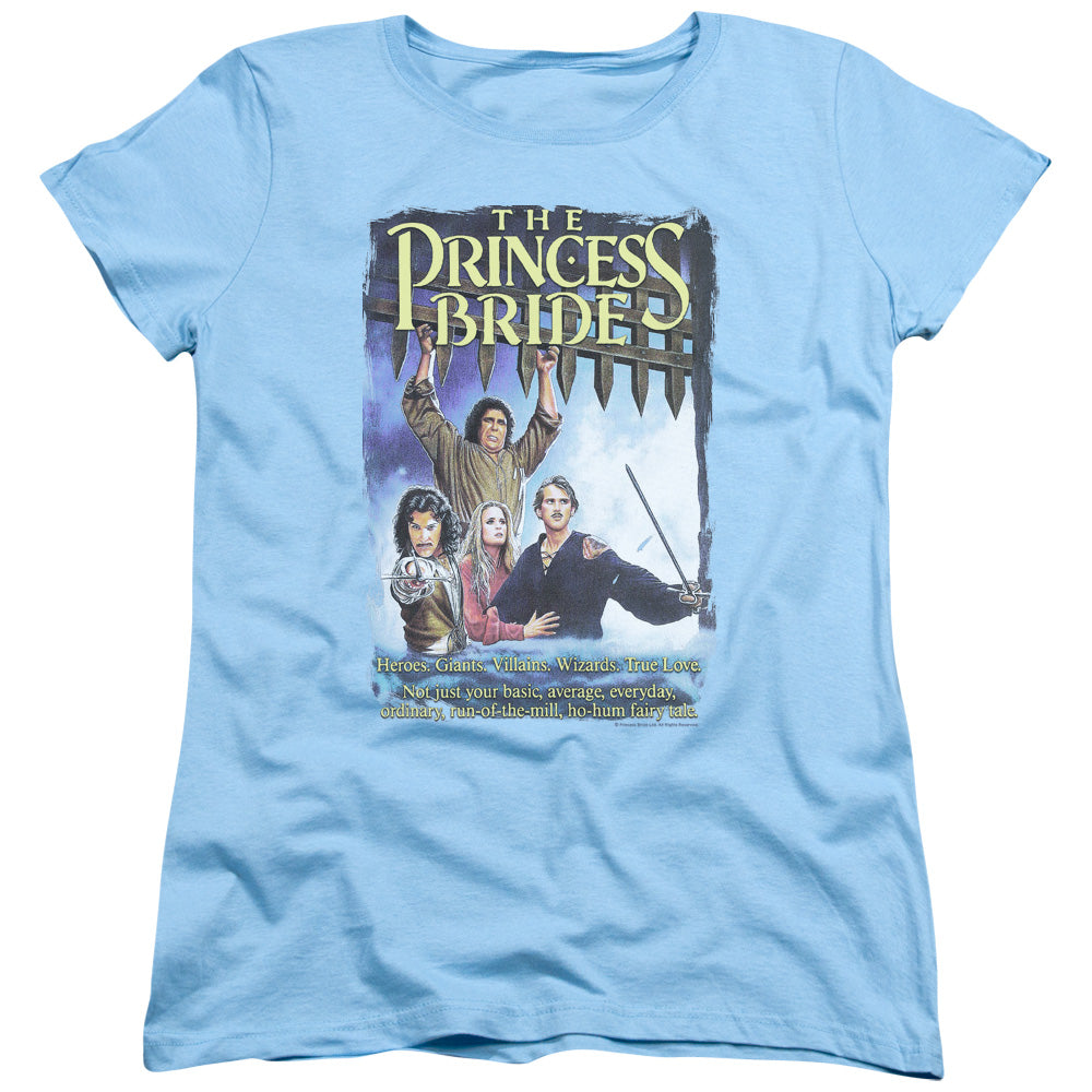 The Princess Bride Alt Poster Womens T Shirt Light Blue