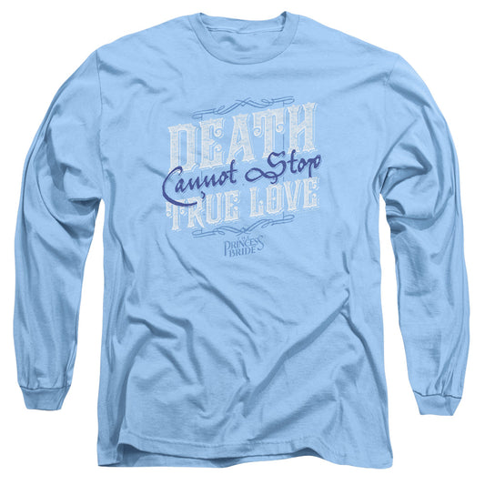 The Princess Bride Love Over Death Mens Long Sleeve Shirt Carolina Blue
