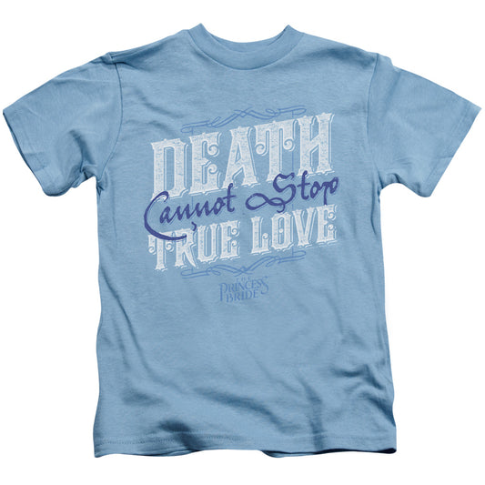 The Princess Bride Love Over Death Juvenile Kids Youth T Shirt Carolina Blue