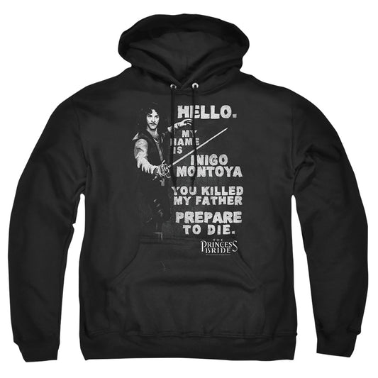 Princess Bride Hello Again Mens Hoodie Black