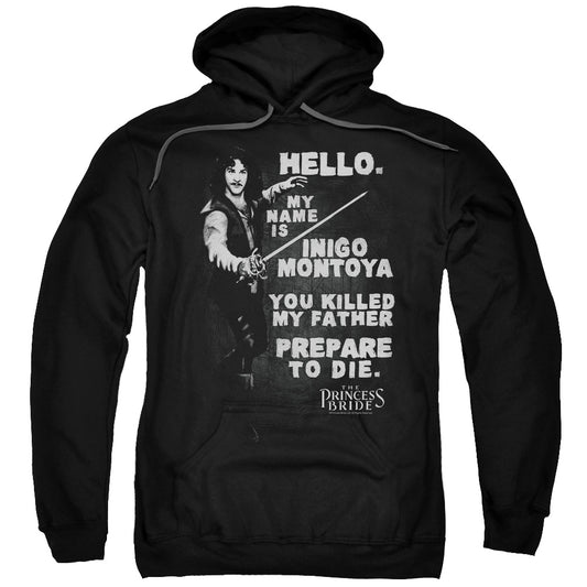The Princess Bride Hello Again Mens Hoodie Black
