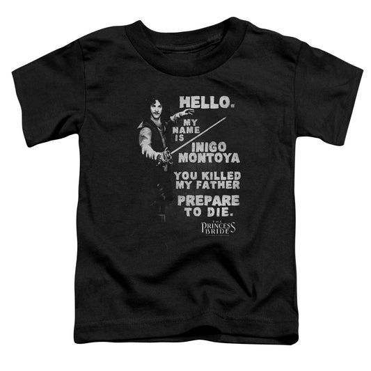 The Princess Bride Hello Again Toddler Kids Youth T Shirt Black