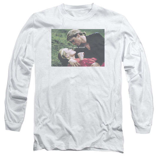 The Princess Bride As You Wish Mens Long Sleeve Shirt White