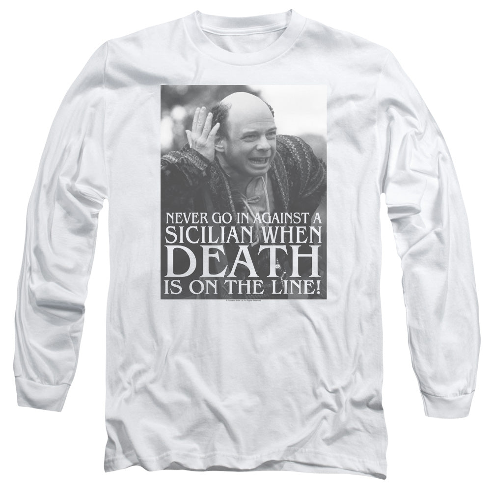 The Princess Bride Sicilian Mens Long Sleeve Shirt White