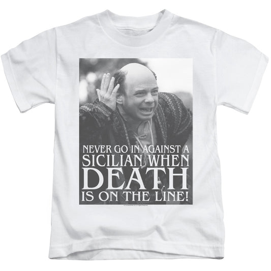 The Princess Bride Sicilian Juvenile Kids Youth T Shirt White