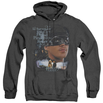 Princess Bride Surrender Mens Heather Hoodie Black Officially Licensed