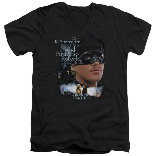 The Princess Bride Surrender Mens Slim Fit V-Neck T Shirt Black