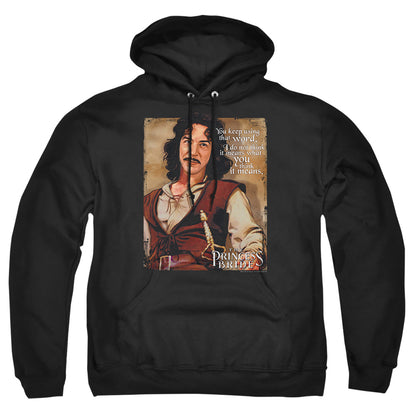 Princess Bride Word Mens Hoodie Black