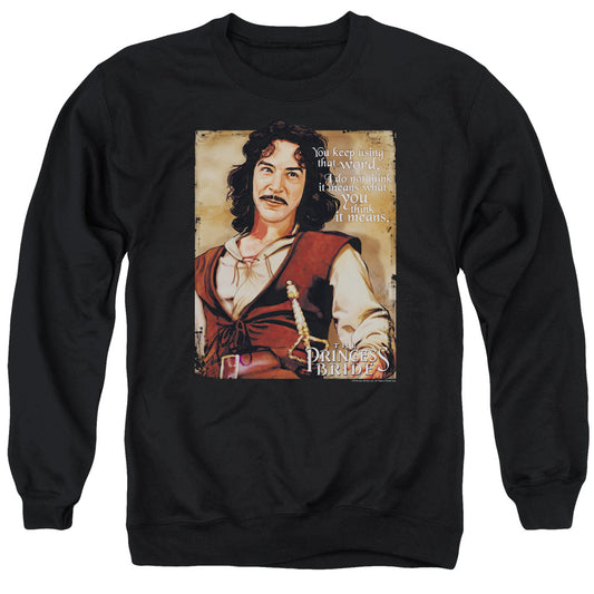The Princess Bride Word Mens Crewneck Sweatshirt Black