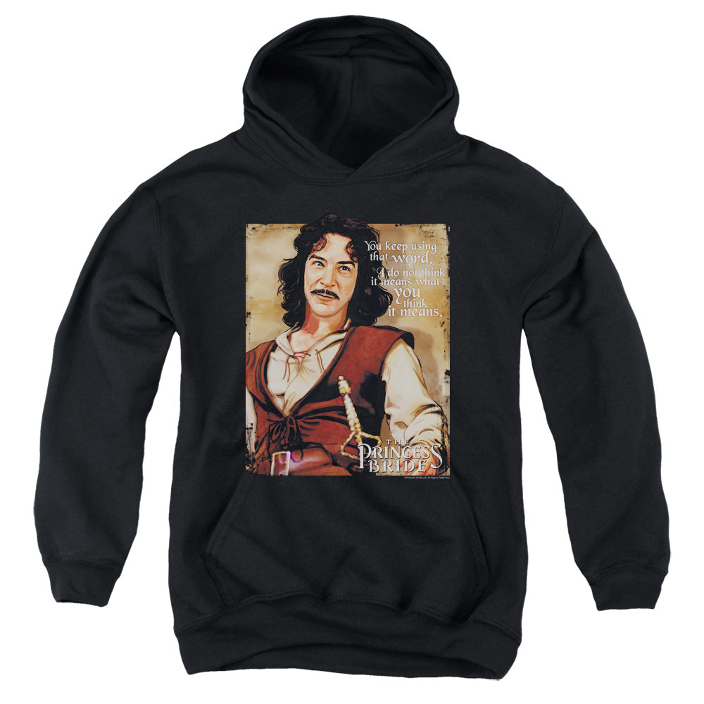 The Princess Bride Word Kids Youth Hoodie Black
