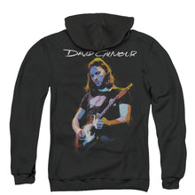 Load image into Gallery viewer, David Gilmour Guitar Gilmour Back Print Zipper Mens Hoodie Black