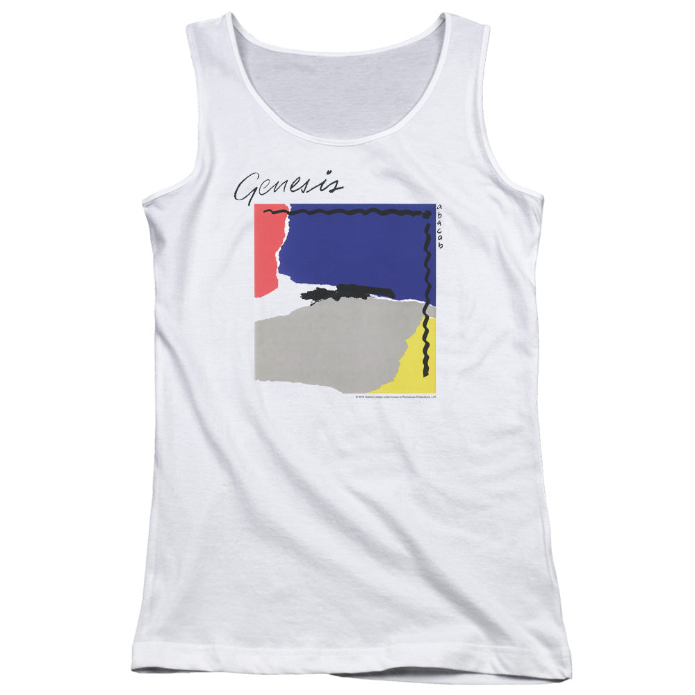 Genesis Abacab Womens Tank Top Shirt White