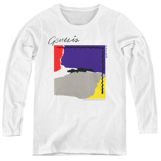 Genesis Abacab Womens Long Sleeve Shirt White