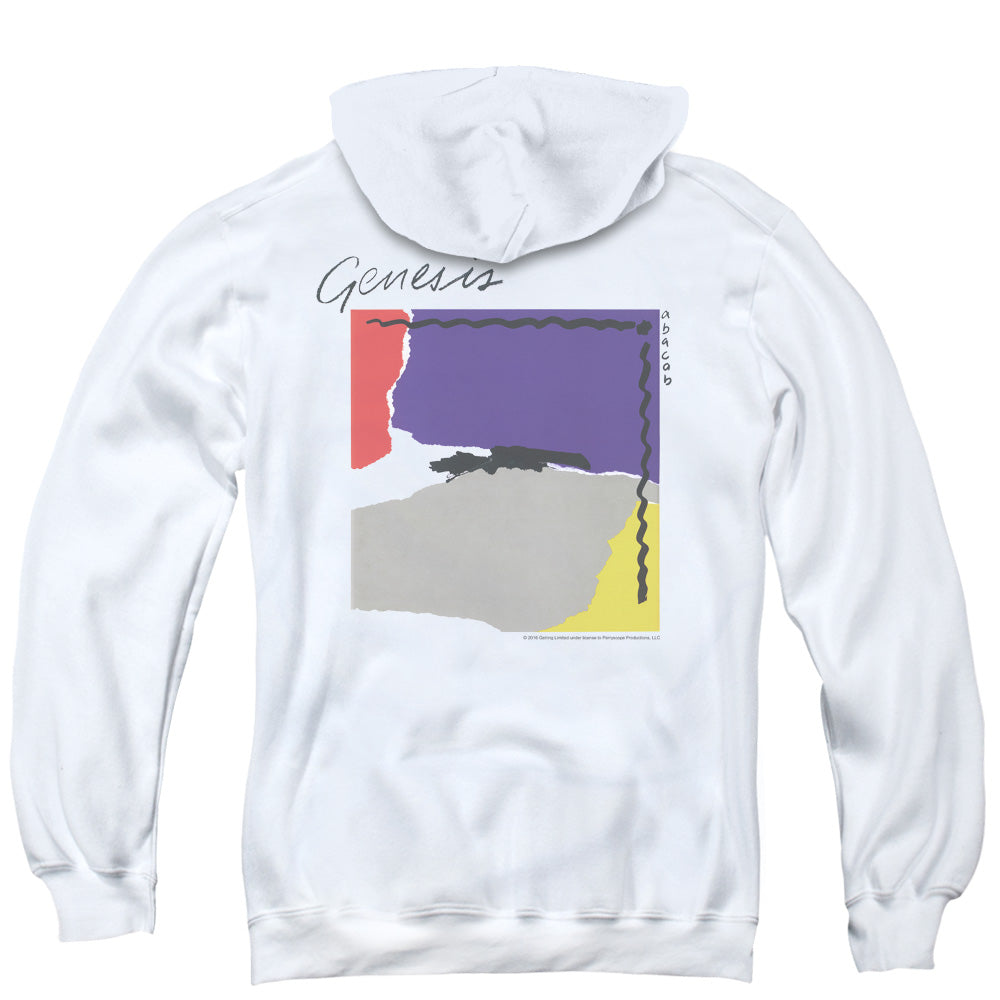 Genesis Abacab Back Print Zipper Mens Hoodie White